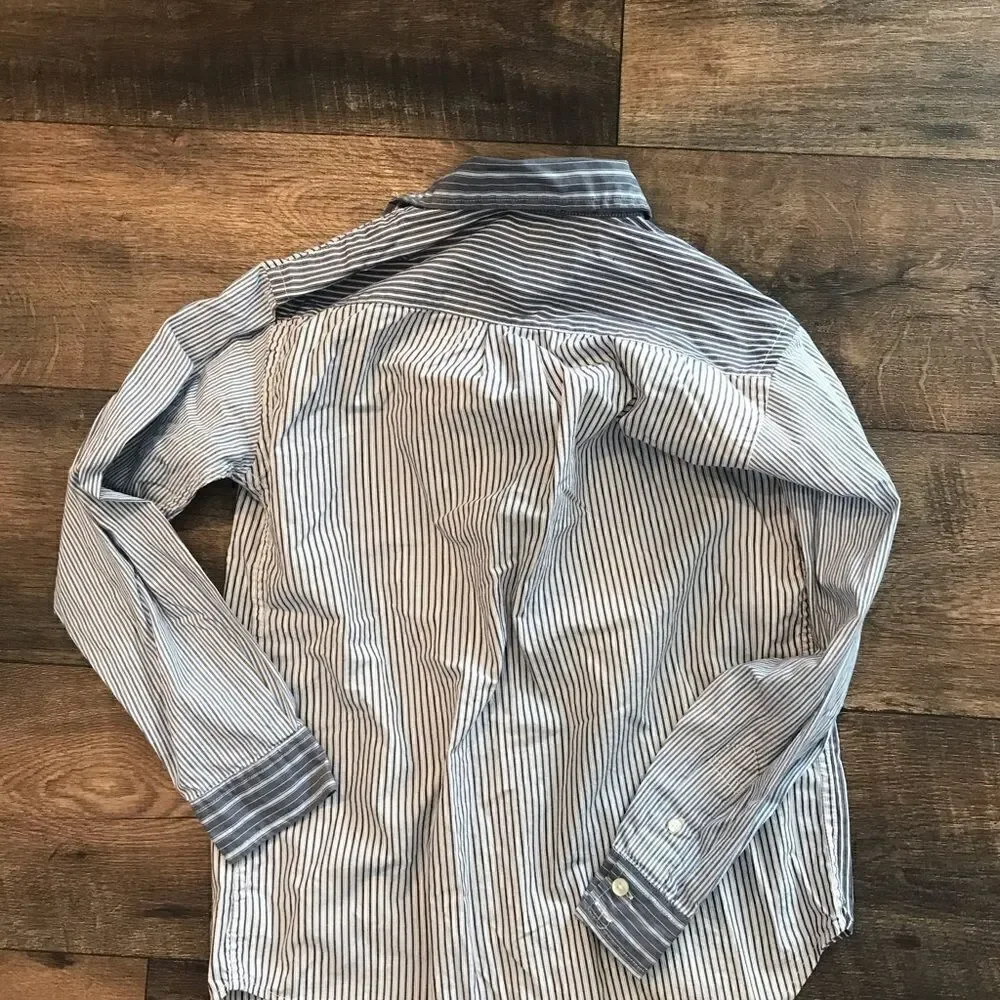 Gap Boys Long Sleeve Blue Dress Shirt Size Large